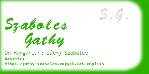 szabolcs gathy business card